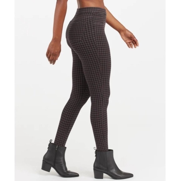 Spanx Ankle Jean-ish Houndstooth Jeggings Size Small Women - Picture 1 of 12